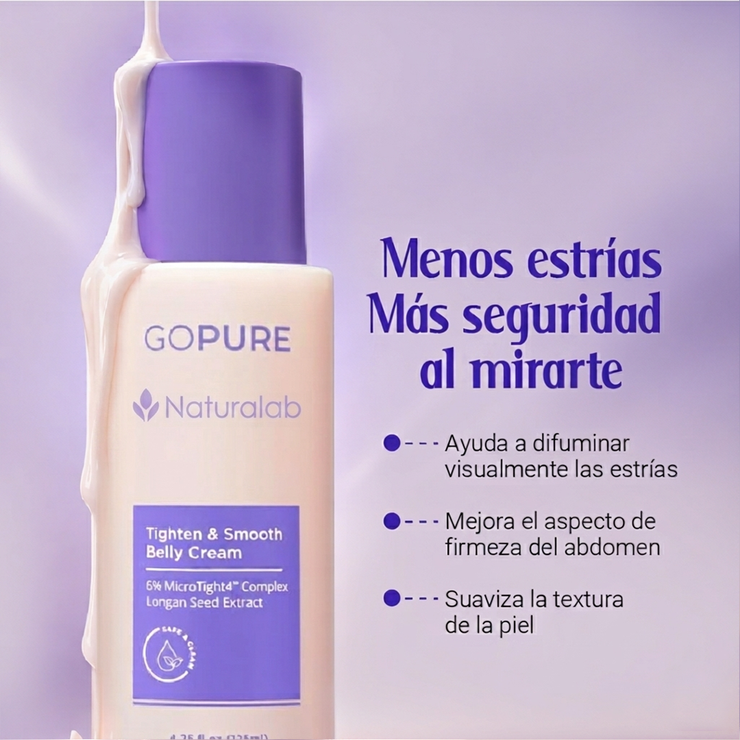 Crema Reafirmante GoPure — Reduce Estrías Visiblemente en 4 Semanas
