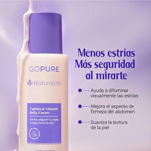 Crema Reafirmante GoPure — Reduce Estrías Visiblemente en 4 Semanas