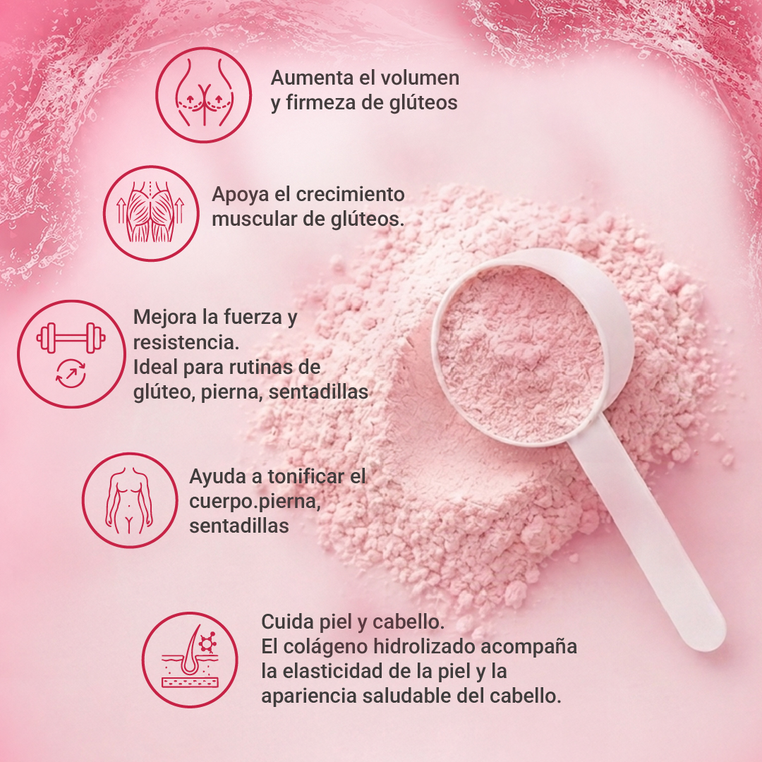Creatina Monohidratada™ para Mujer – Moldea Glúteos y Cuida tu Piel en 30 Días