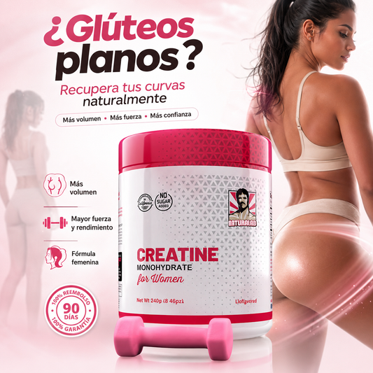 Creatina Monohidratada™ para Mujer – Moldea Glúteos y Cuida tu Piel en 30 Días