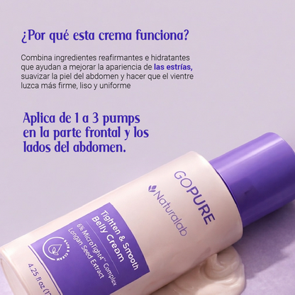 Crema Reafirmante GoPure — Reduce Estrías Visiblemente en 4 Semanas