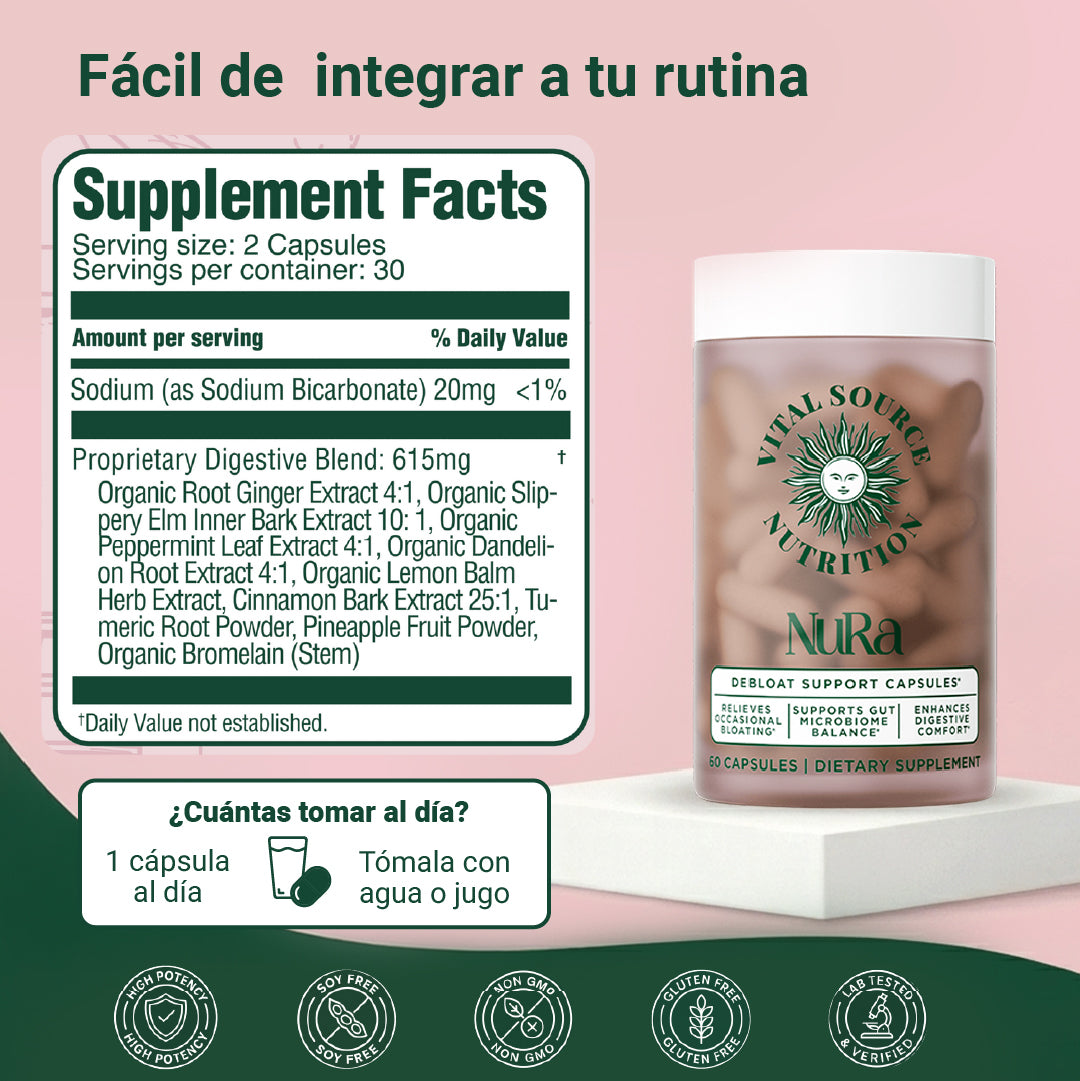 Nura - El Aliado Natural Más Poderoso para Combatir Hinchazón