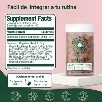 Nura - El Aliado Natural Más Poderoso para Combatir Hinchazón